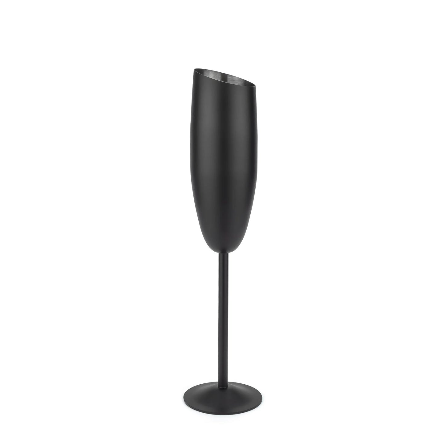 2 er Set — Sektglas Edelstahl „Gravur 1 Seite“