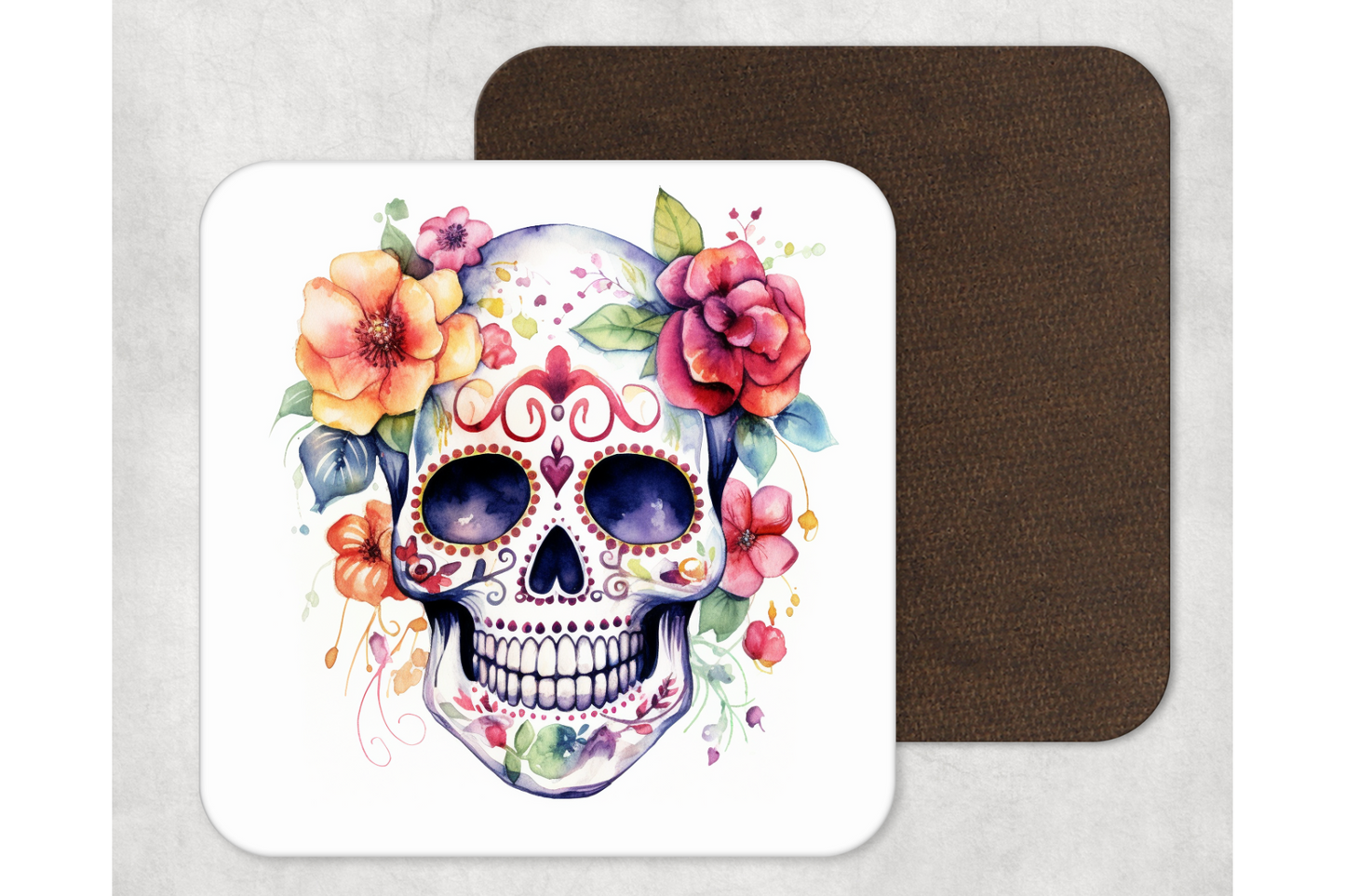 Untersetzer „Flower Skull“