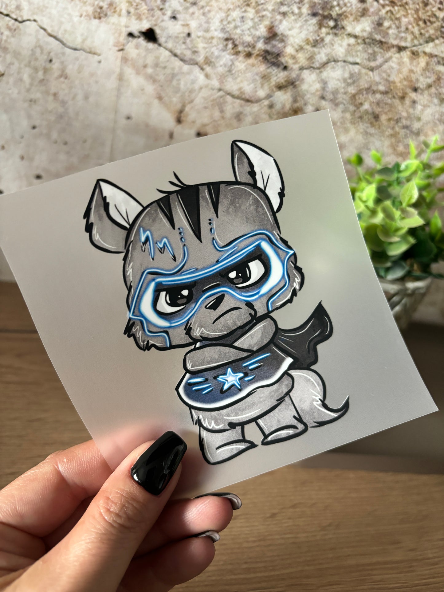 GlamCups Bügelbild Schnubbi „ Kein Weltretter“