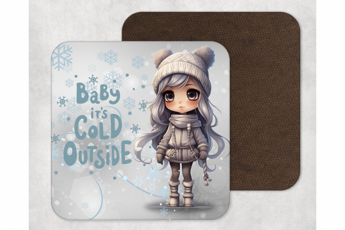 Untersetzer „cold outside“