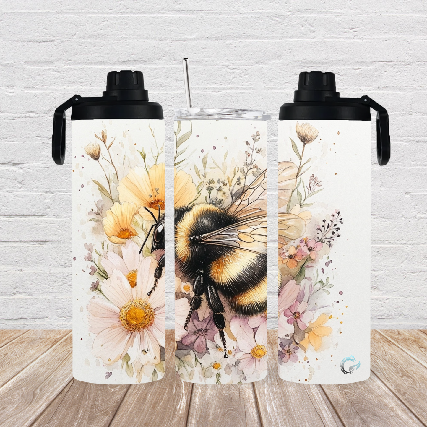 Drehverschluss 2 Deckel “ Frühlings Biene“