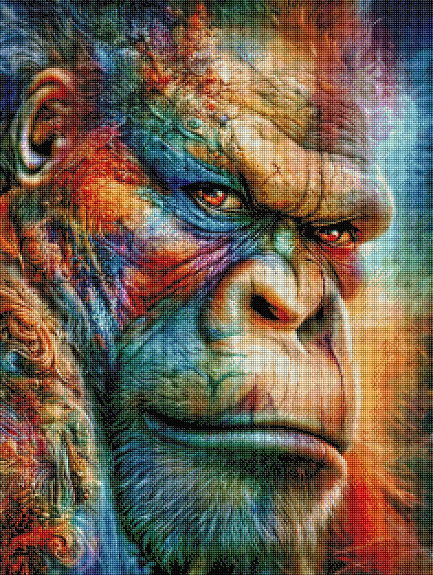 Vorbestellen: Diamond Painting "Ape" (60x80) by Kreativköter Mr. Clay