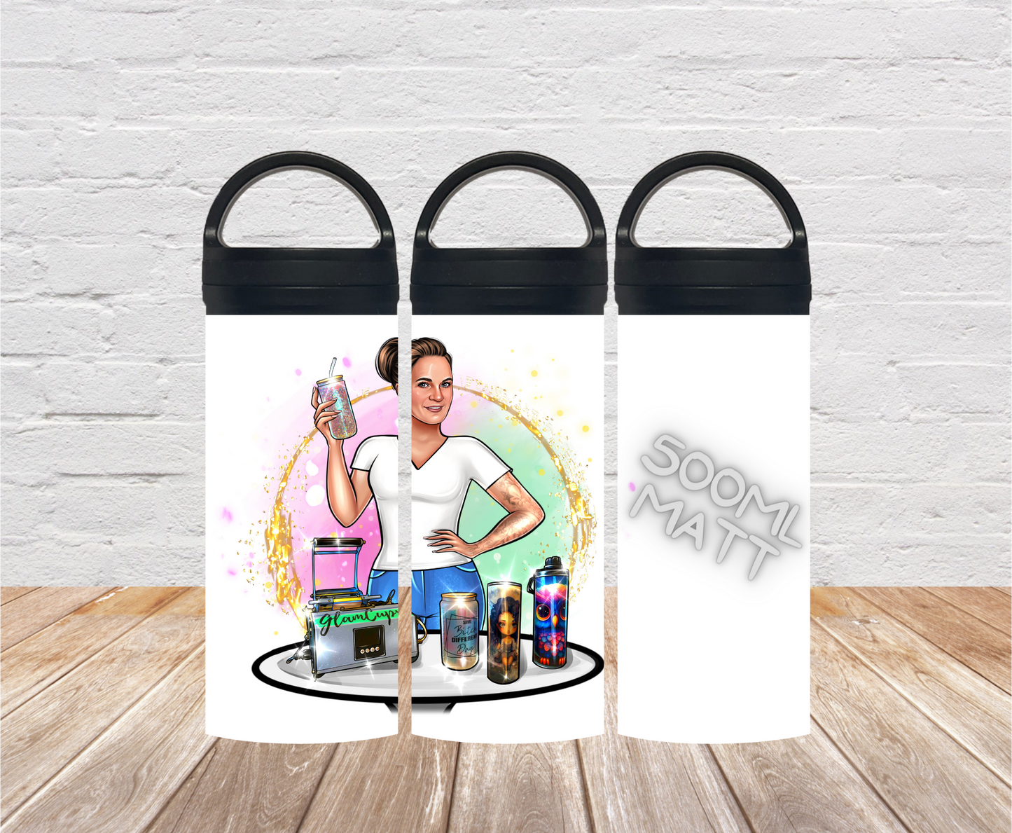 "neu" Thermosflasche 500ml MATT