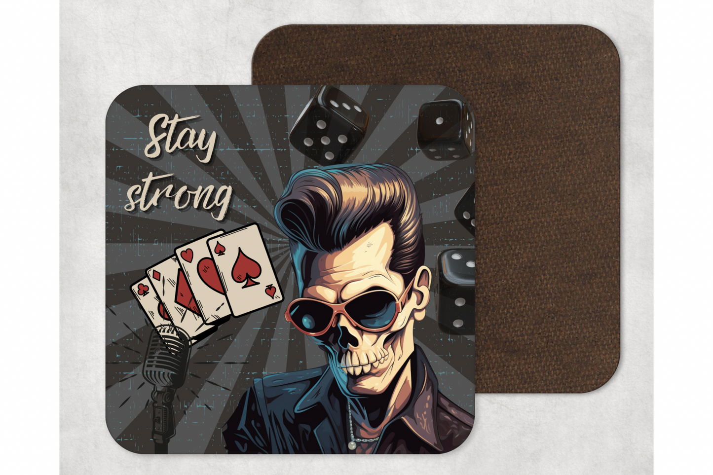 Untersetzer „stay strong“