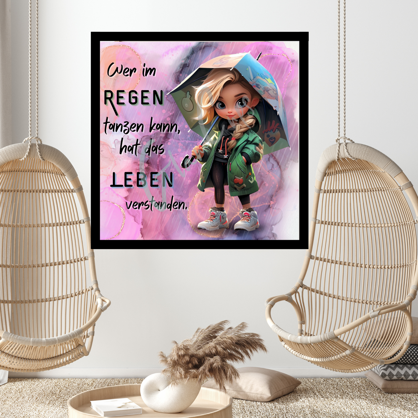 Vorbestellung Diamond Painting "Tanzen im Regen" 80x80cm