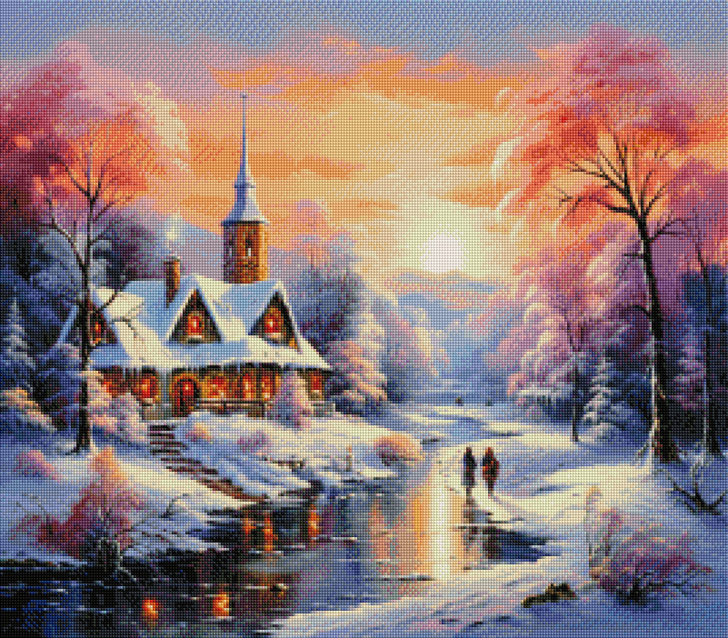 Vorbestellen: Diamond Painting "Winterlandschaft" (68x60)