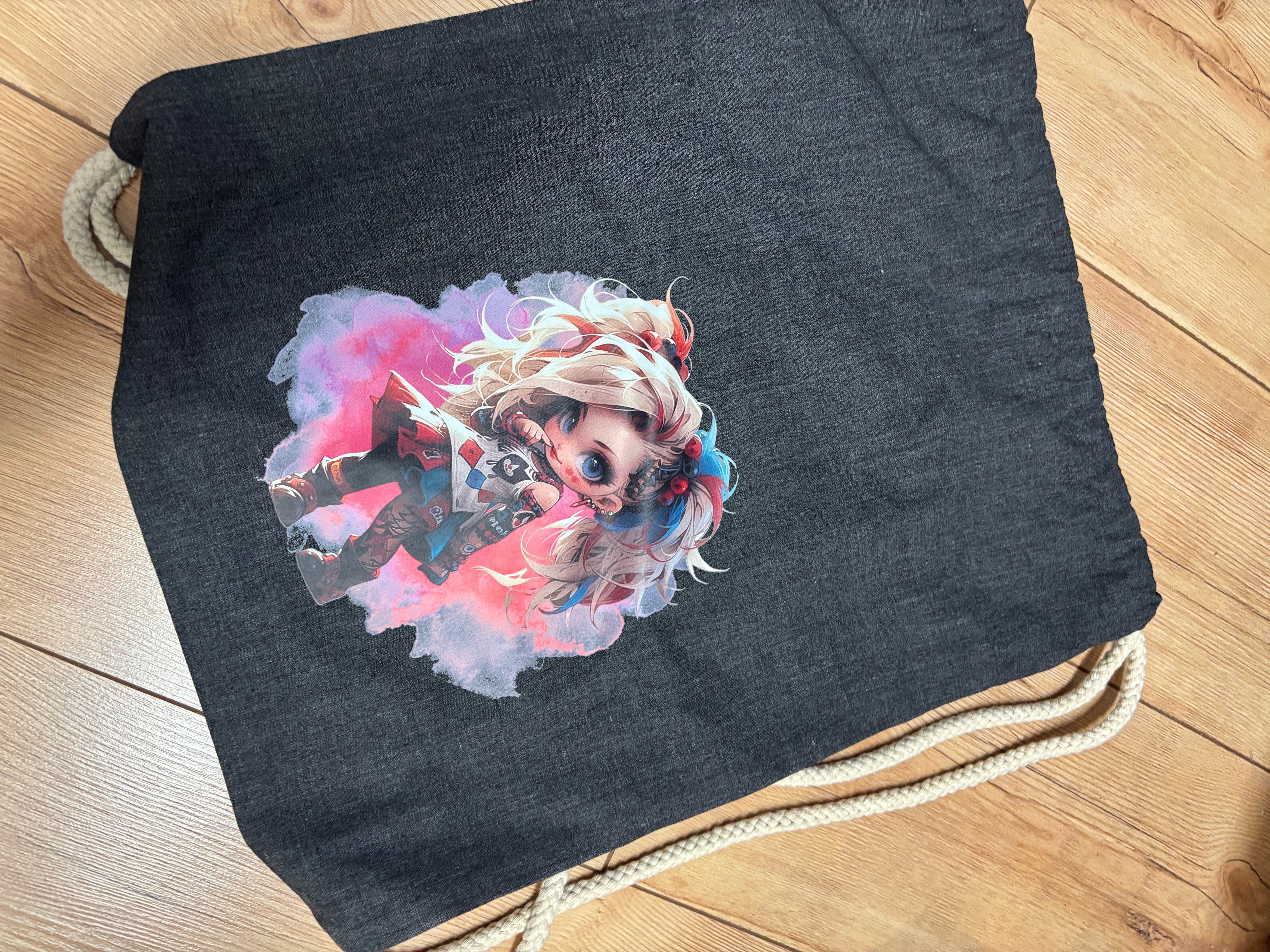 Sportbeutel mit Motiv beidseitig