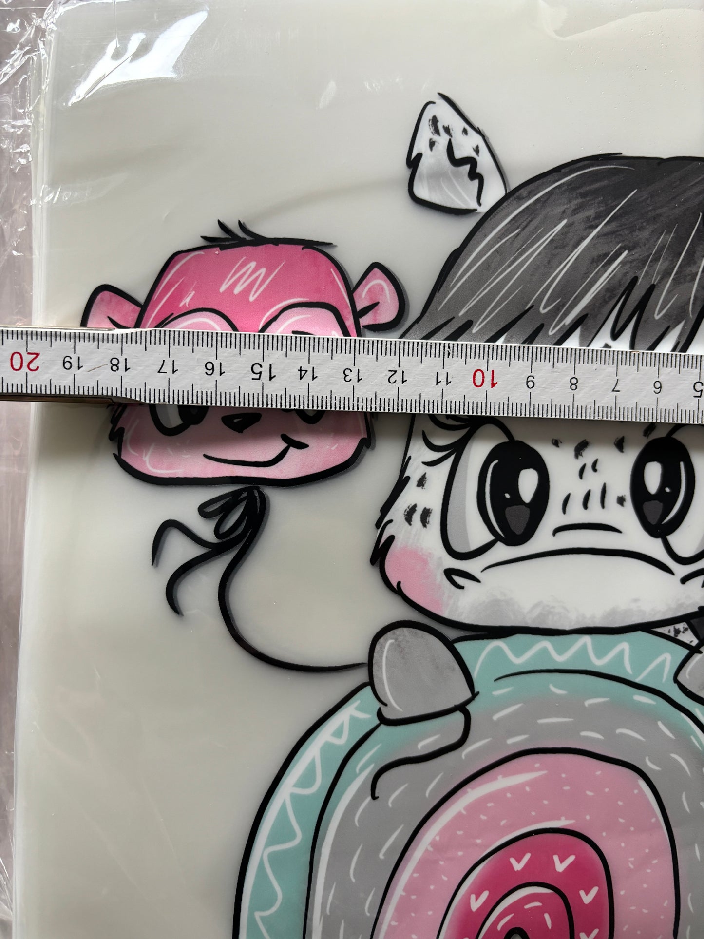 GlamCups Bügelbild Schnubbi „ Regenbogenpferd“