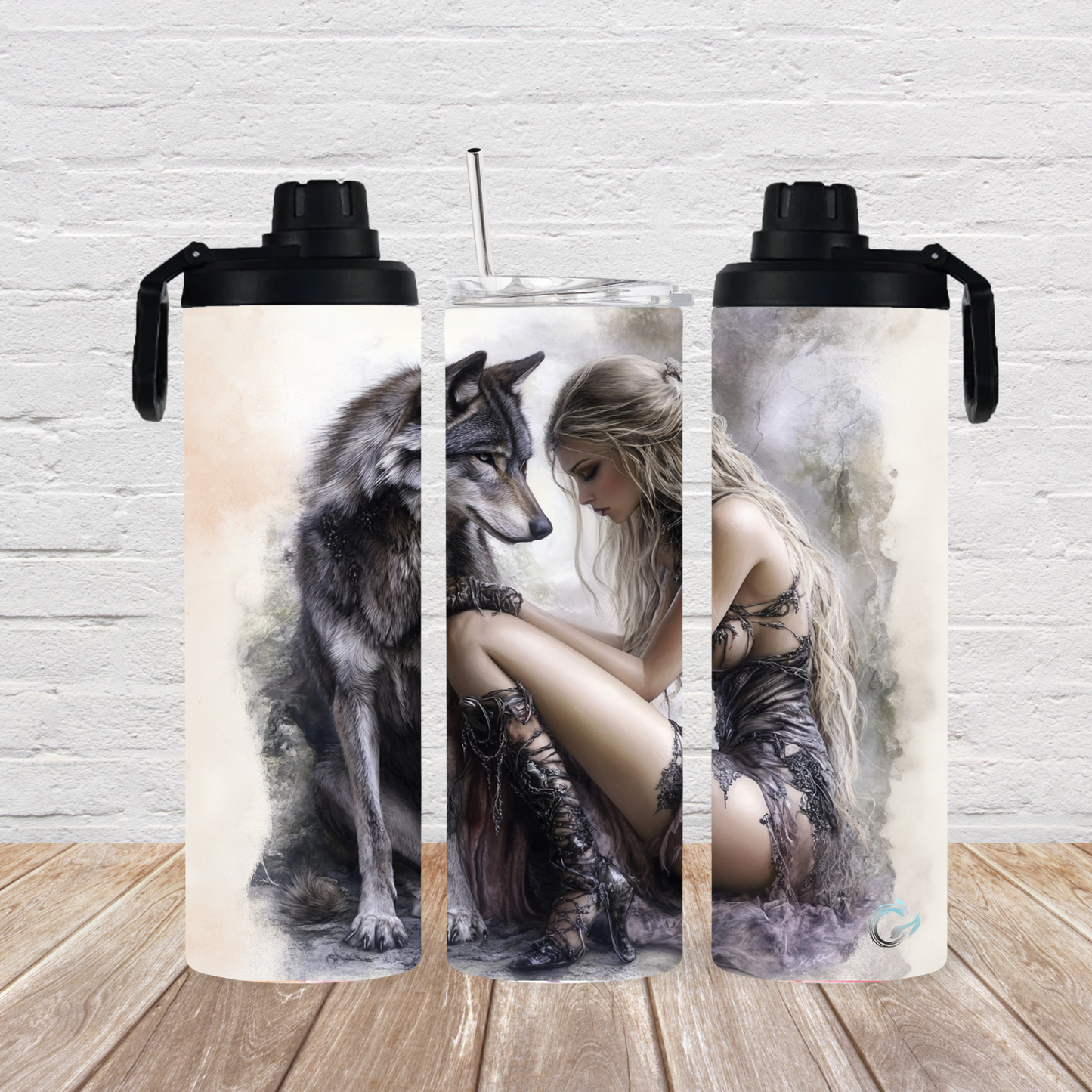 Drehverschluss 2 Deckel “ die mit dem Wolf tanzt“