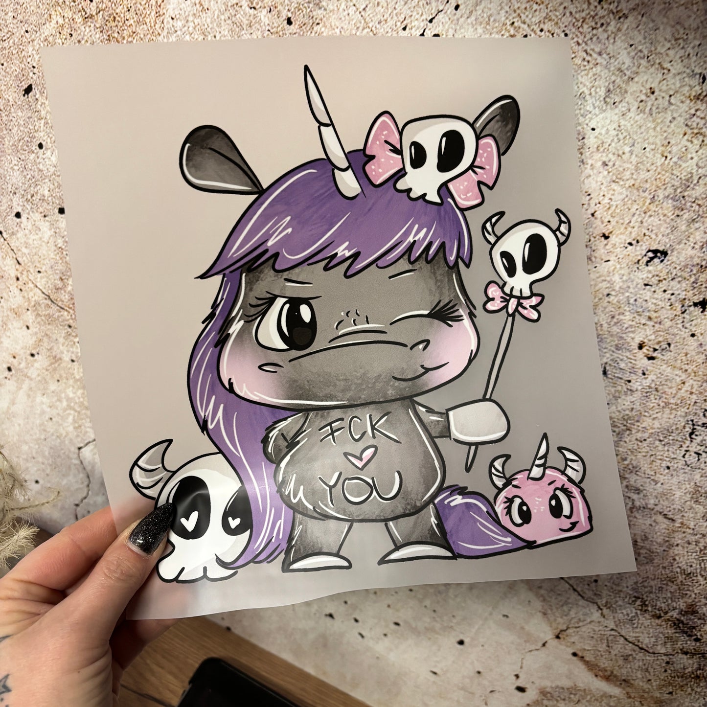 GlamCups Bügelbild Schnubbi „Hokus Pokus“