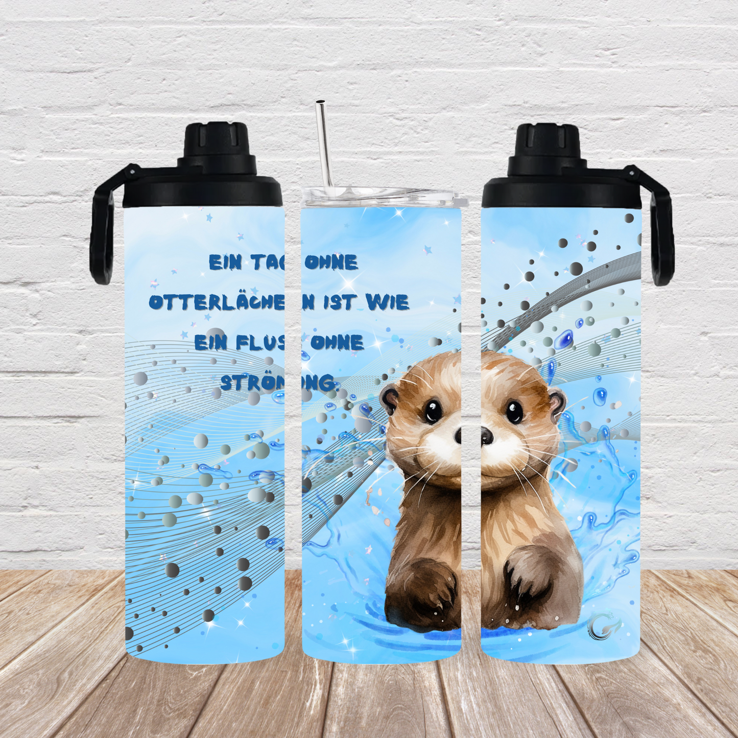 Drehverschluss 2 Deckel “Otterlächeln“