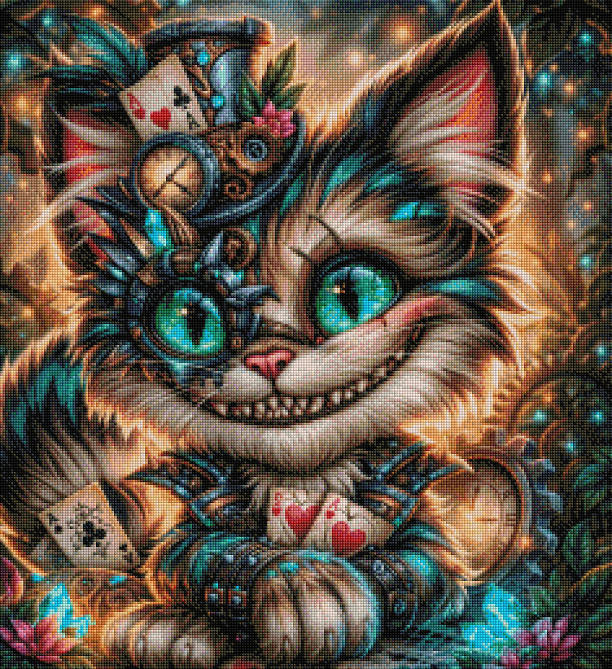 Vorbestellen: Diamond Painting "Zeitkater" (60x65) by Anny.ai