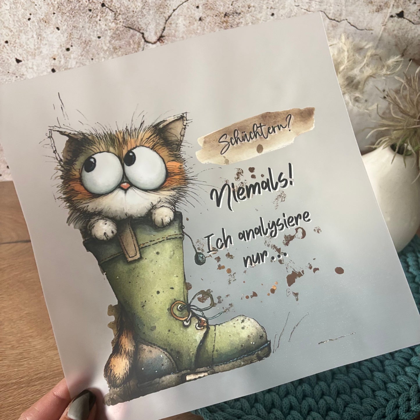 GlamCups Bügelbild „Schüchtern"