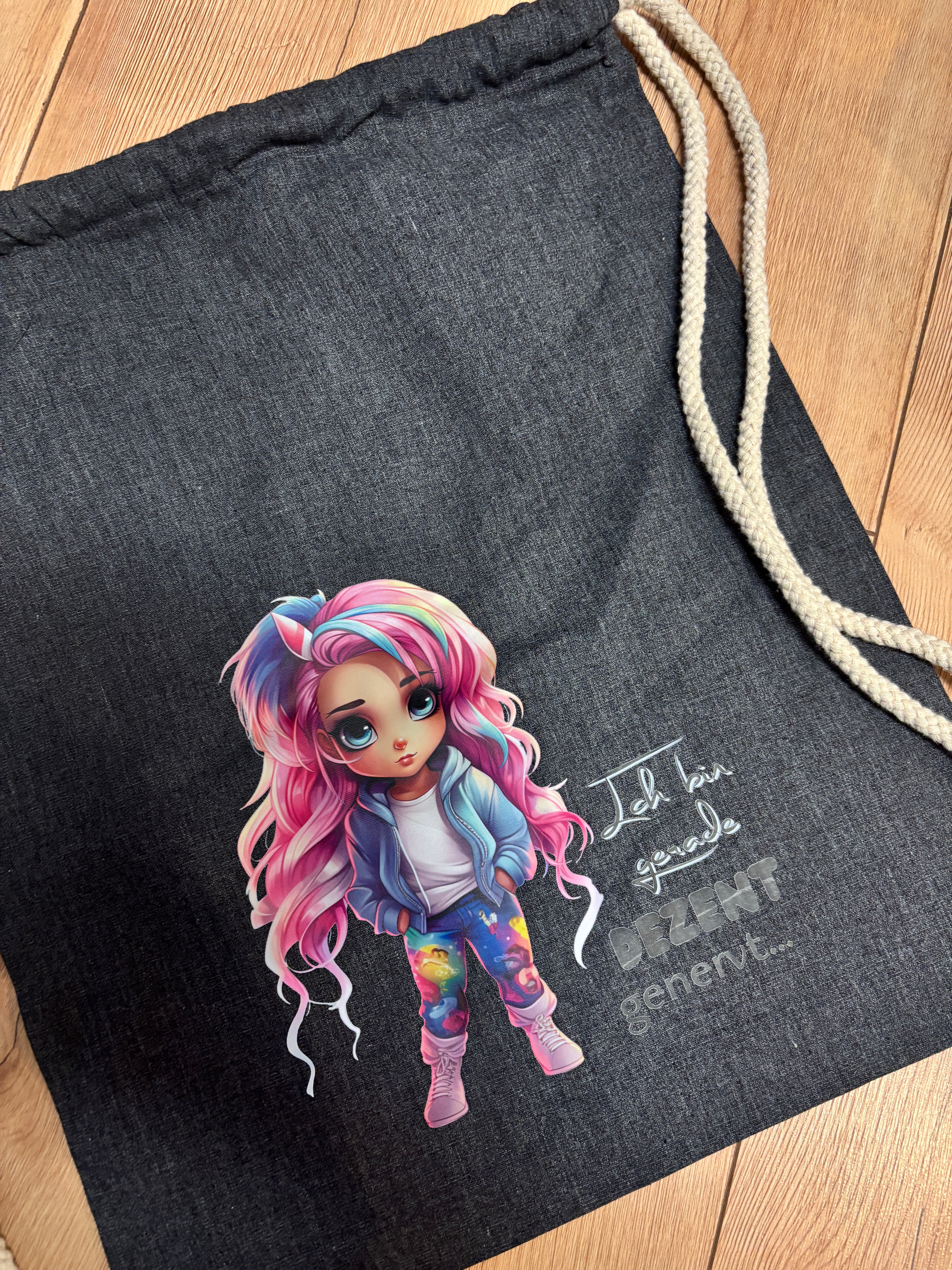 Sportbeutel mit Motiv beidseitig