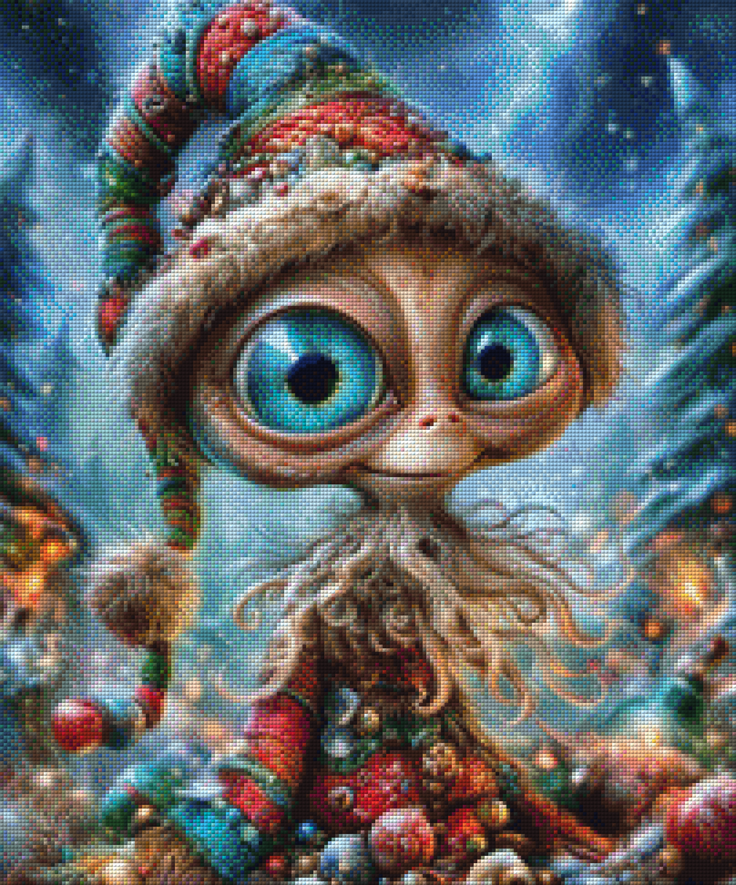Vorbestellen: Diamond Painting "X-Mas Alien" (50x60) by Kreativköter Mr. Clay