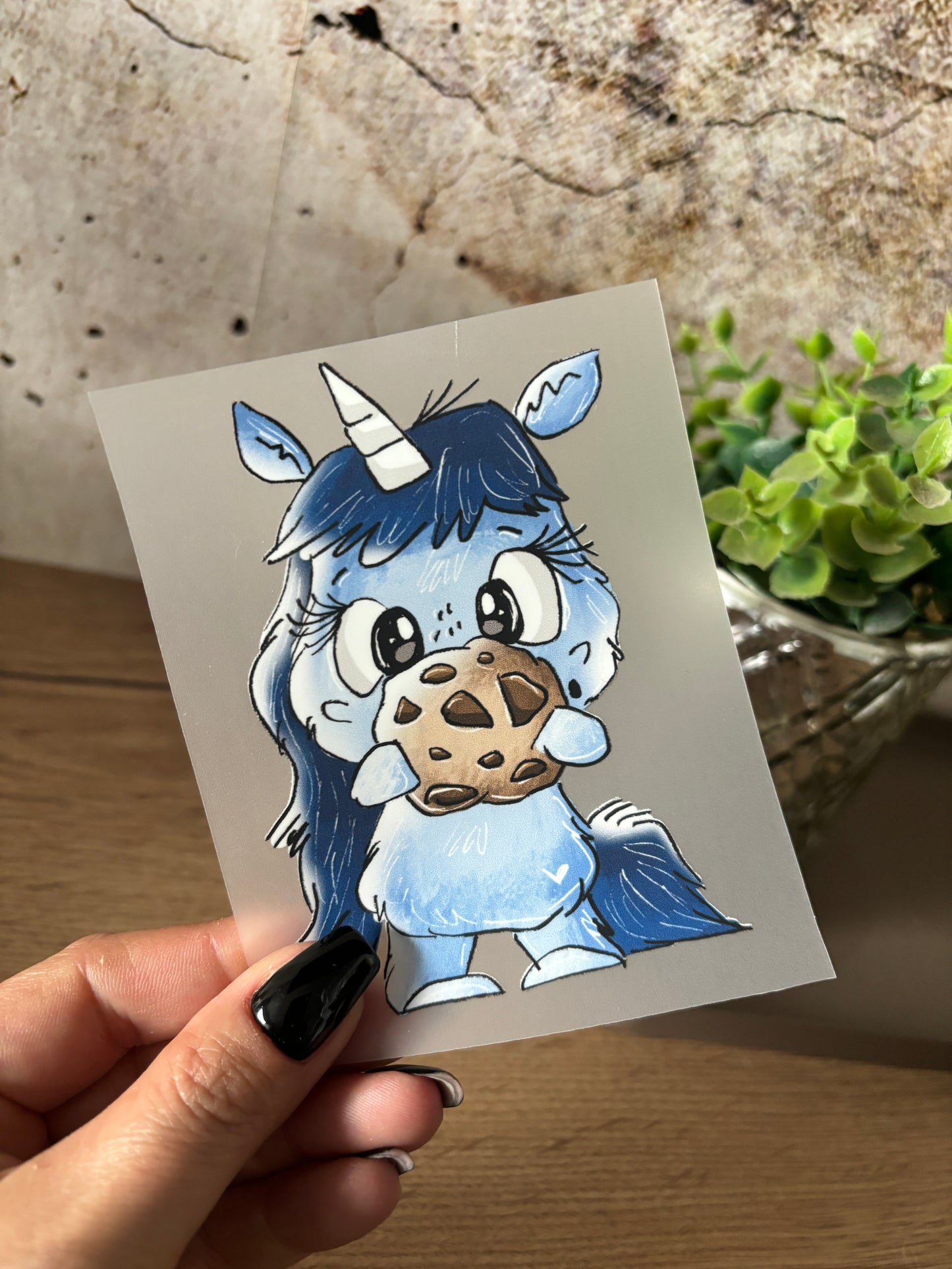 GlamCups Bügelbild Schnubbi „ Kekseinhorn“