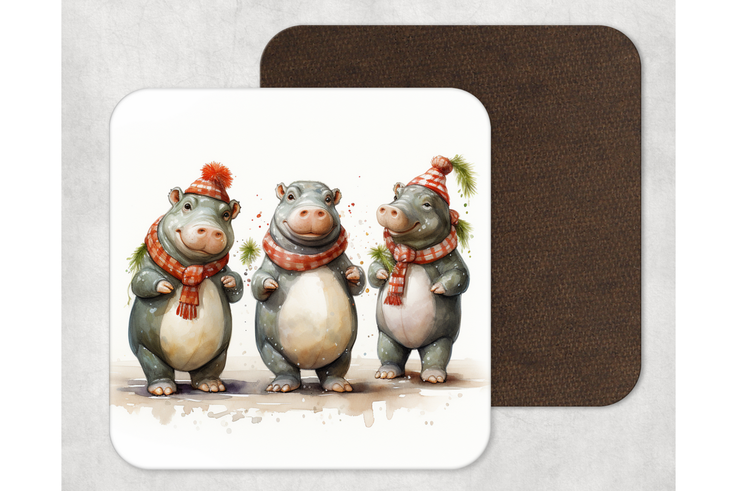 Untersetzer „Hippos“