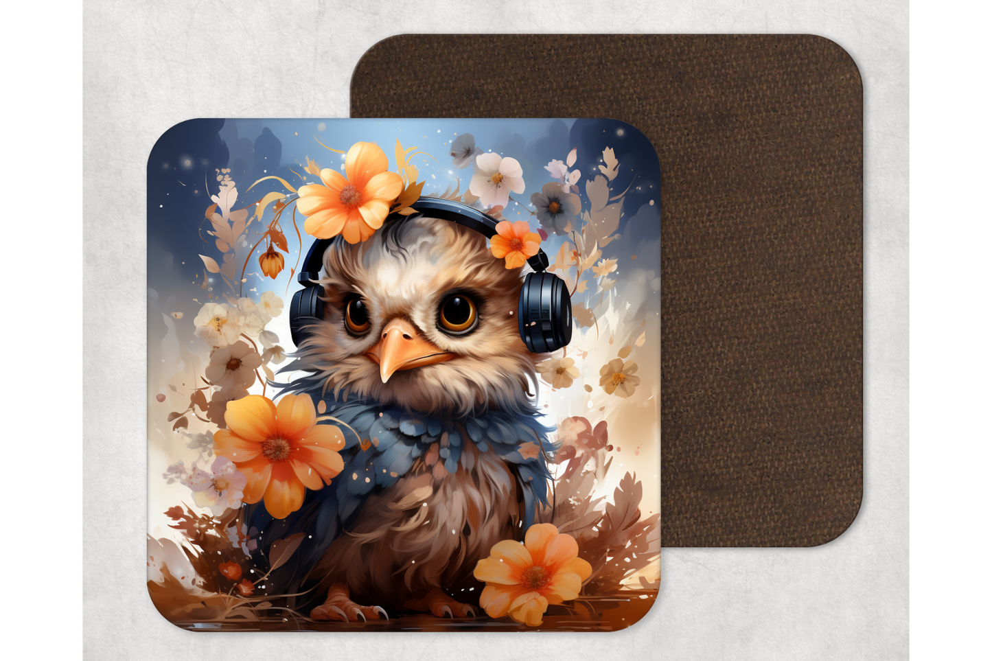 Untersetzer „Music Bird“