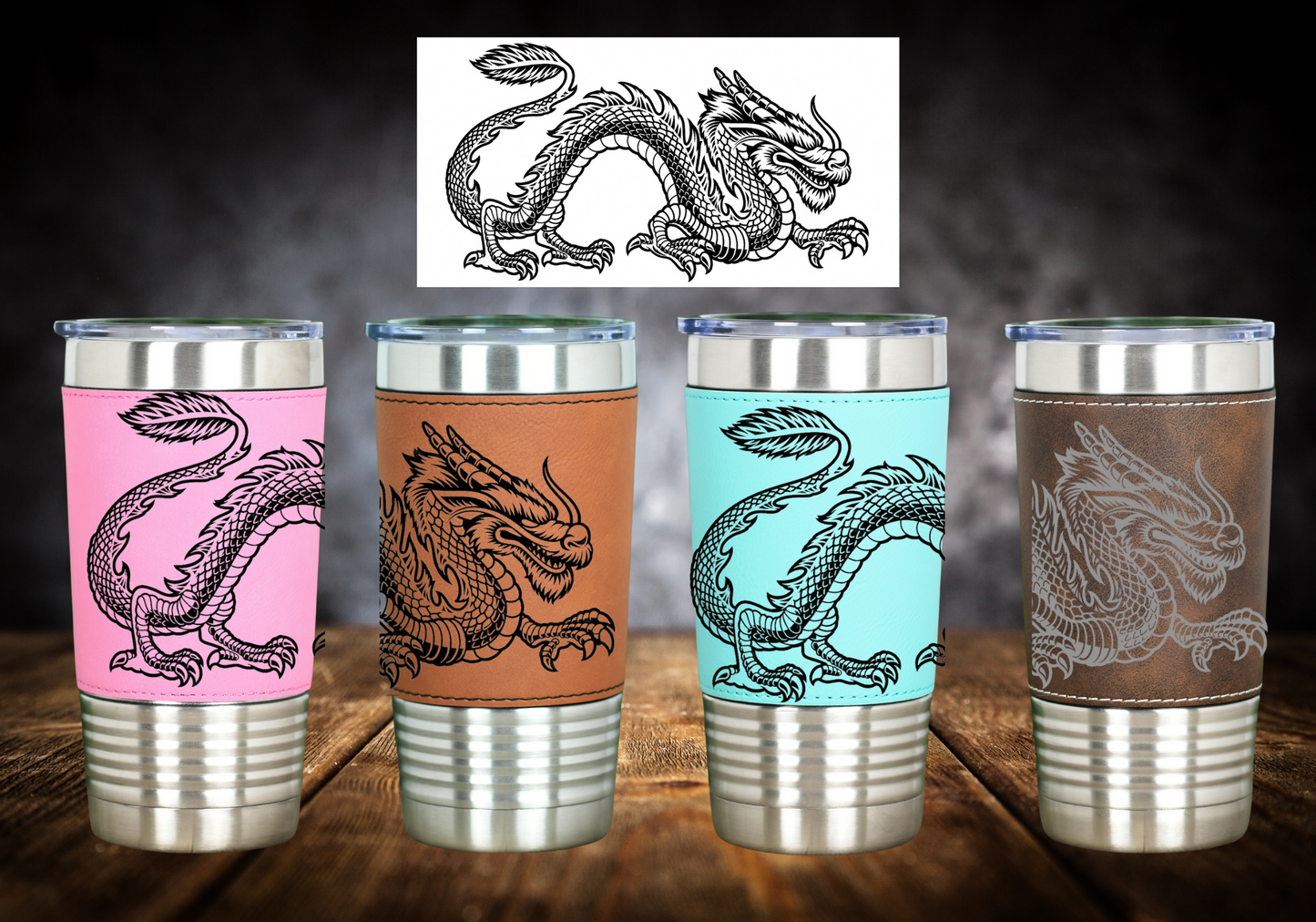 Leder ThermoCup „Dragon“