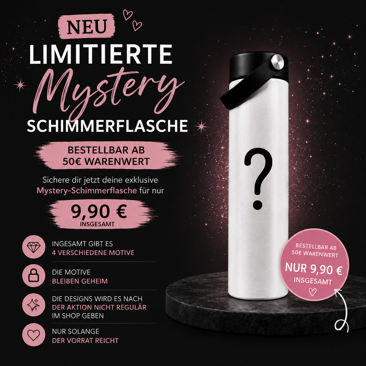 Mystery Schimmer Thermosflasche (Thema Getränke)