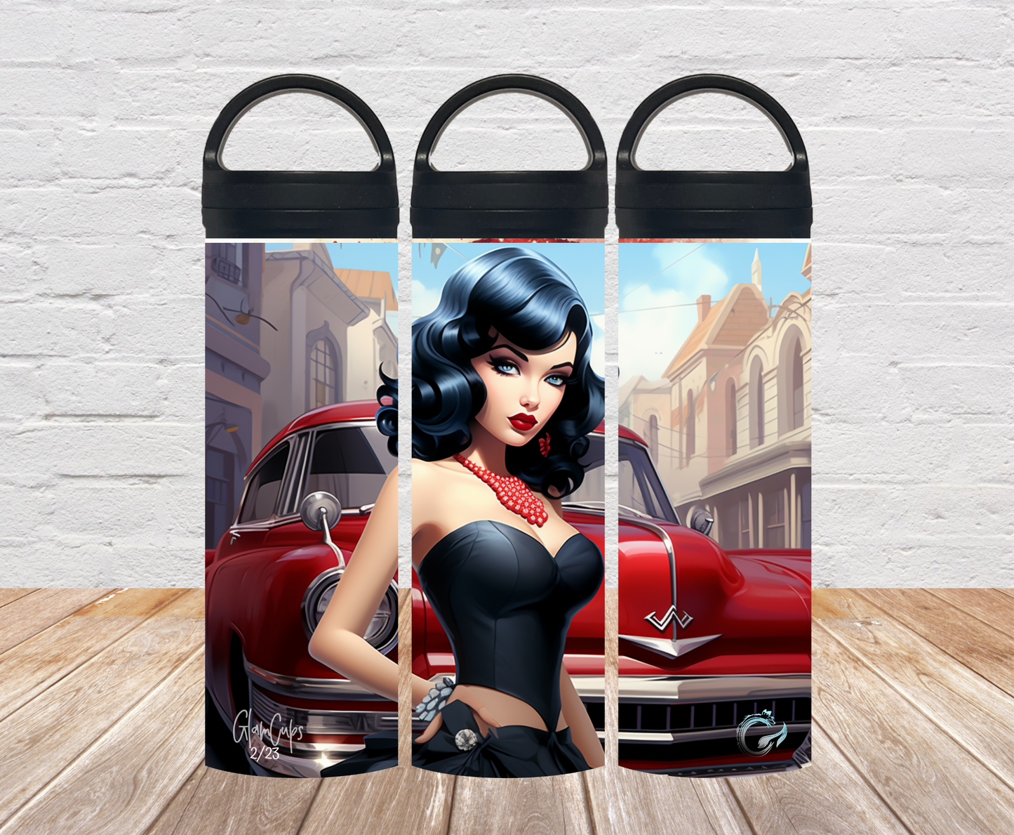 "Rockabilly“ Thermosflasche