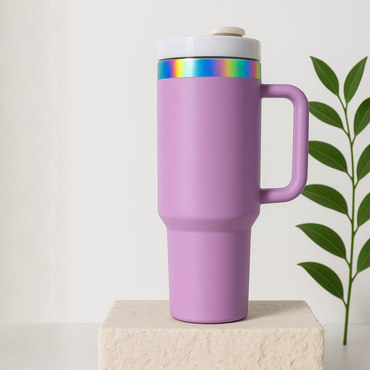 XXL Thermobecher 40 oz – mit Griff & Deckel – GlamCups