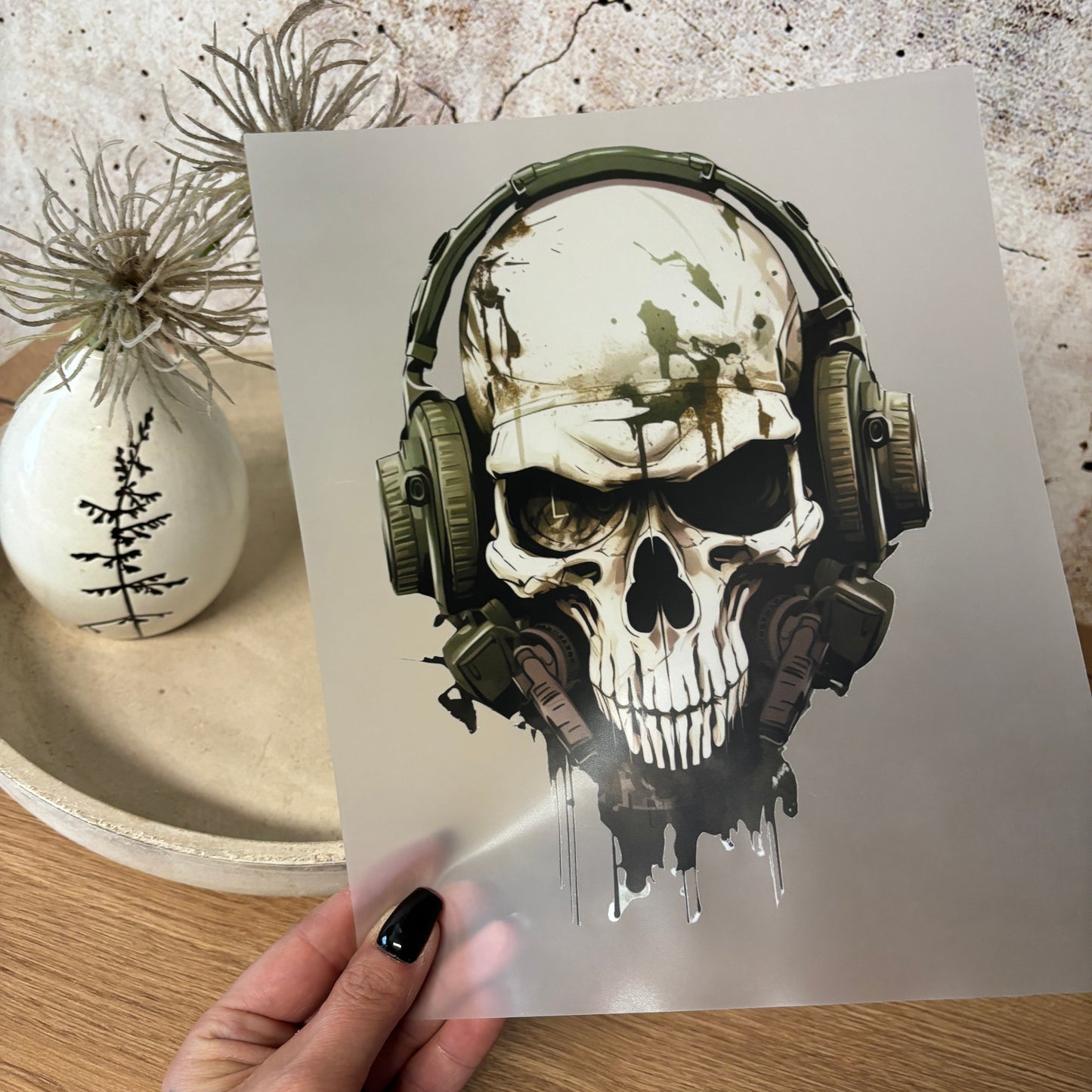 GlamCups Bügelbild „Skull“