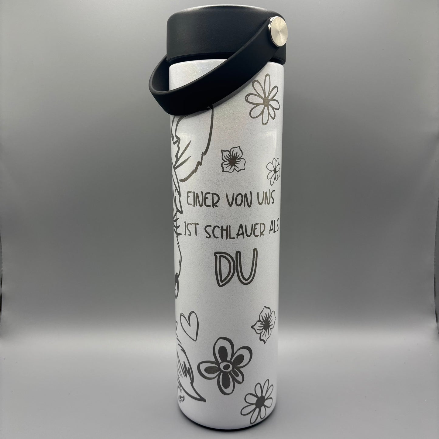 Thermosflasche "GlamCups Fuchsi" (Schimmer)