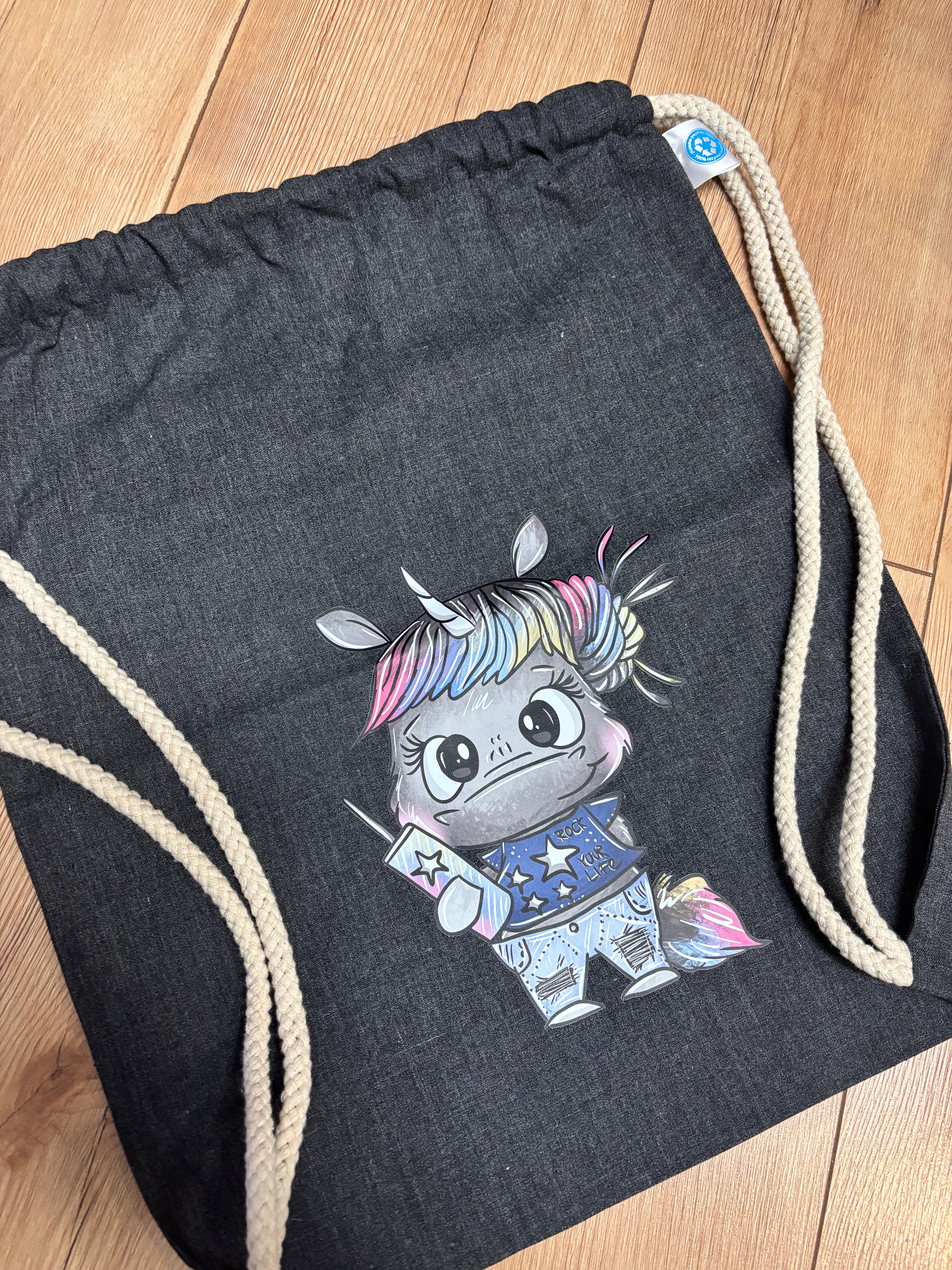 Sportbeutel mit Motiv beidseitig