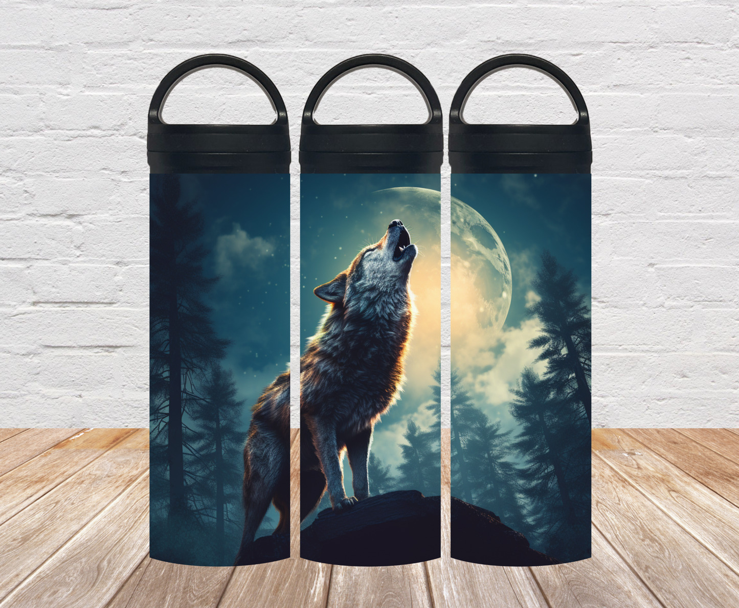 „Wolf and Moon “ Thermosflasche 700ml