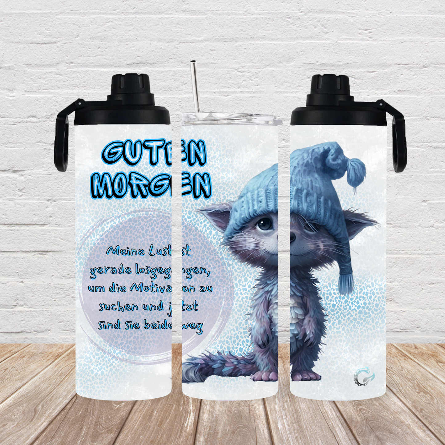 Drehverschluss 2 Deckel “guten Morgen“