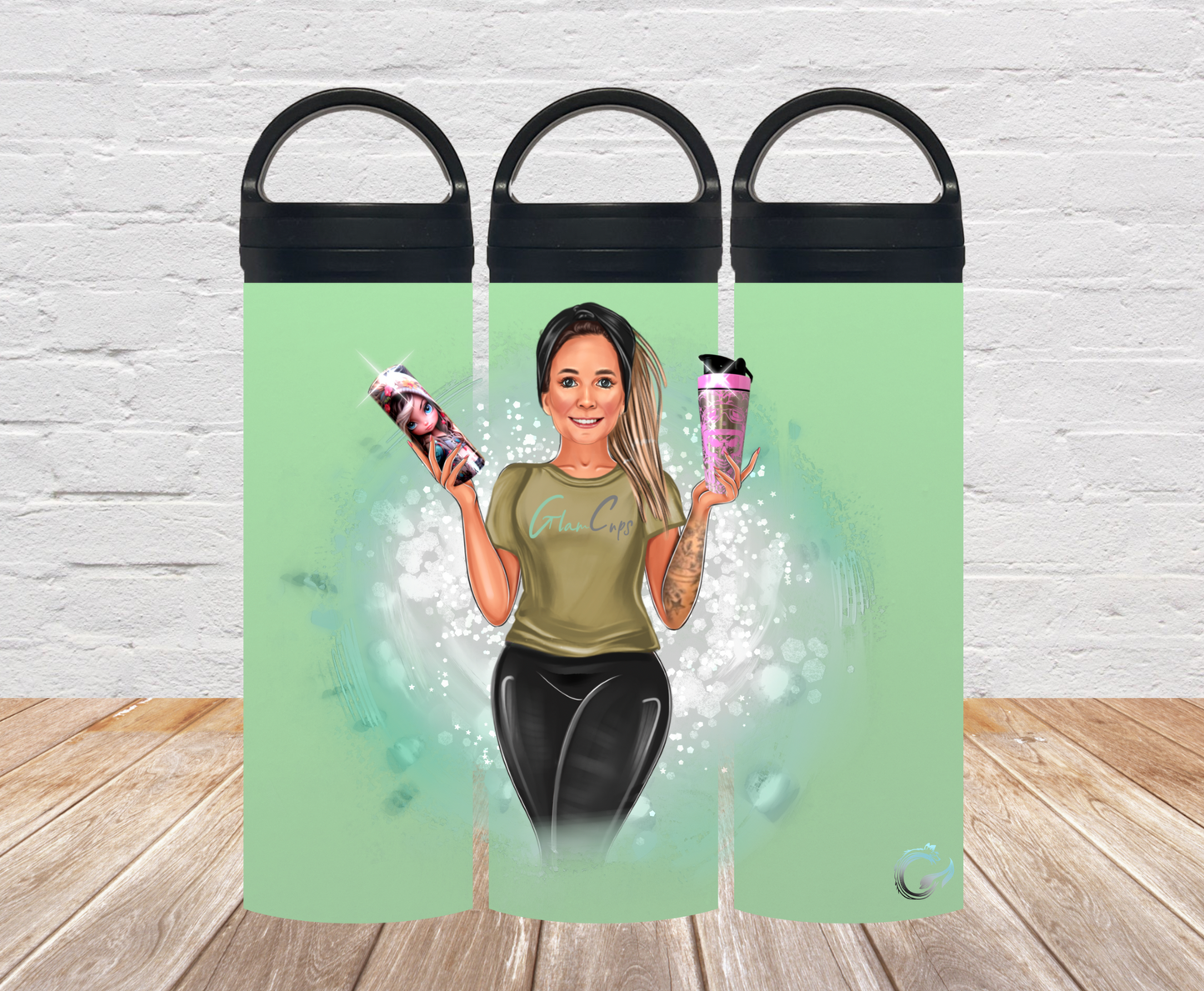 "Glow in the dark" Thermosflasche MATT