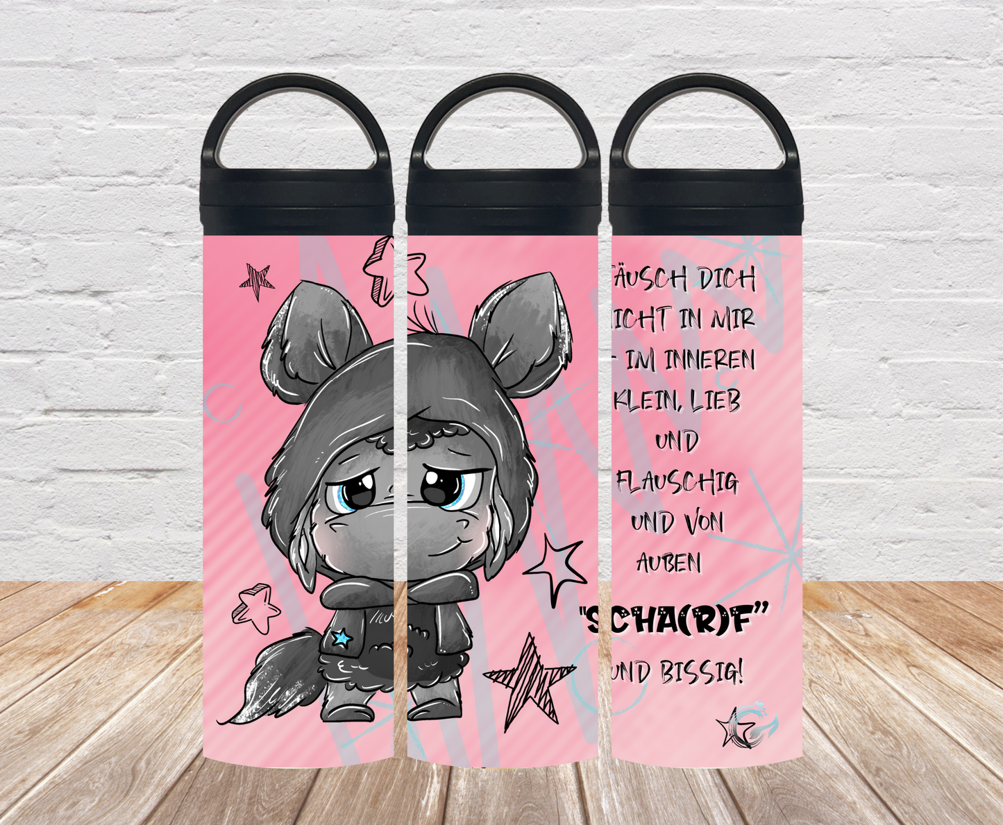 „Scha(r)f“ Thermosflasche