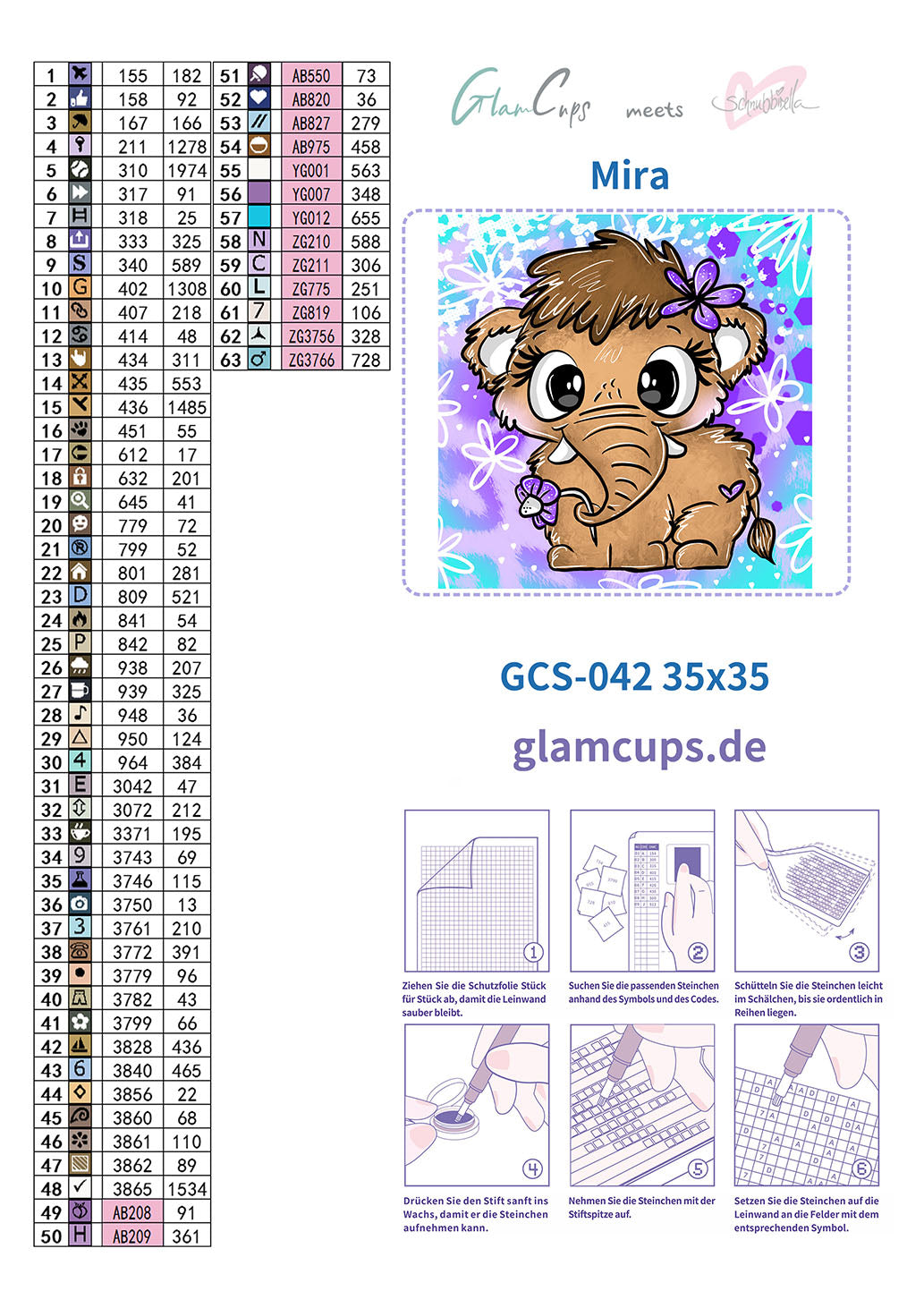 Vorbestellung: Diamond Painting "Mira" 35x35cm