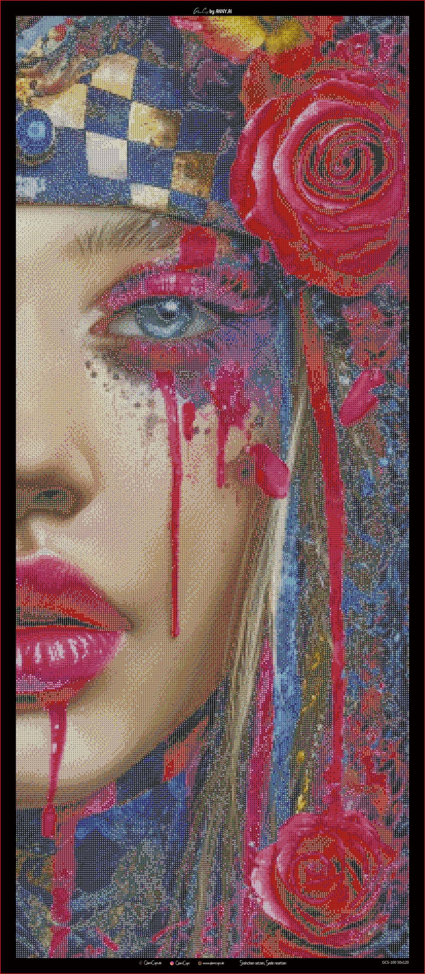Diamond Painting "Dark Beauty" (50x120) by Anny.ai