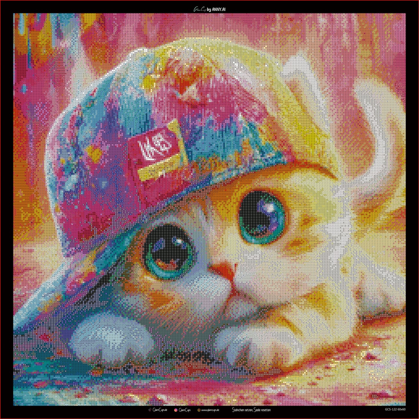Diamond Painting "Streetpaws" 60x60cm by Anny