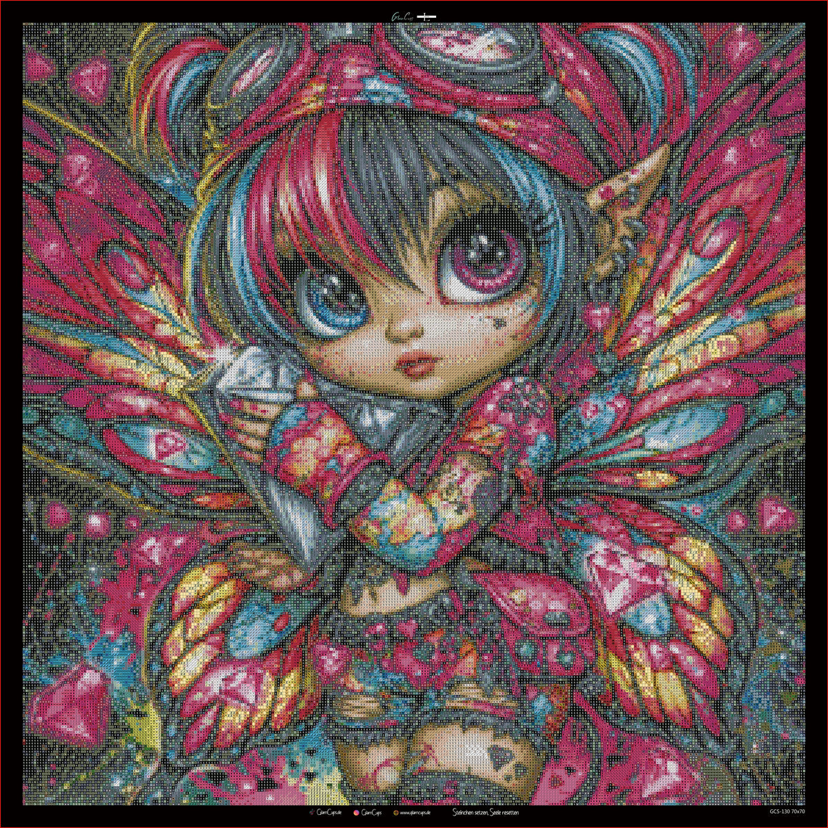 Diamond Painting "Zauberflügel" by Lexxa 70x70cm