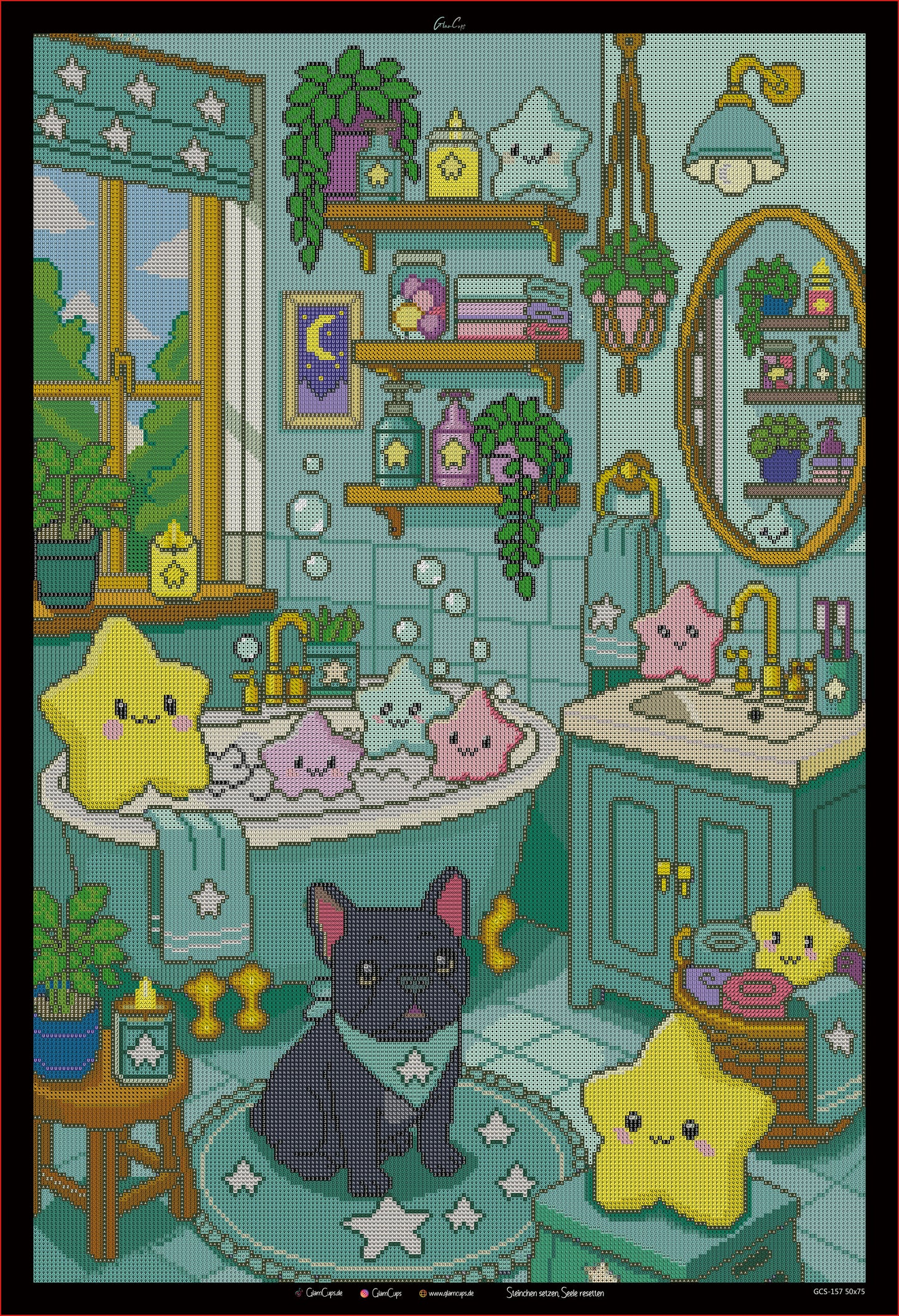 Diamond Painting Art Edition "Bad der Sterne" 50x75cm
