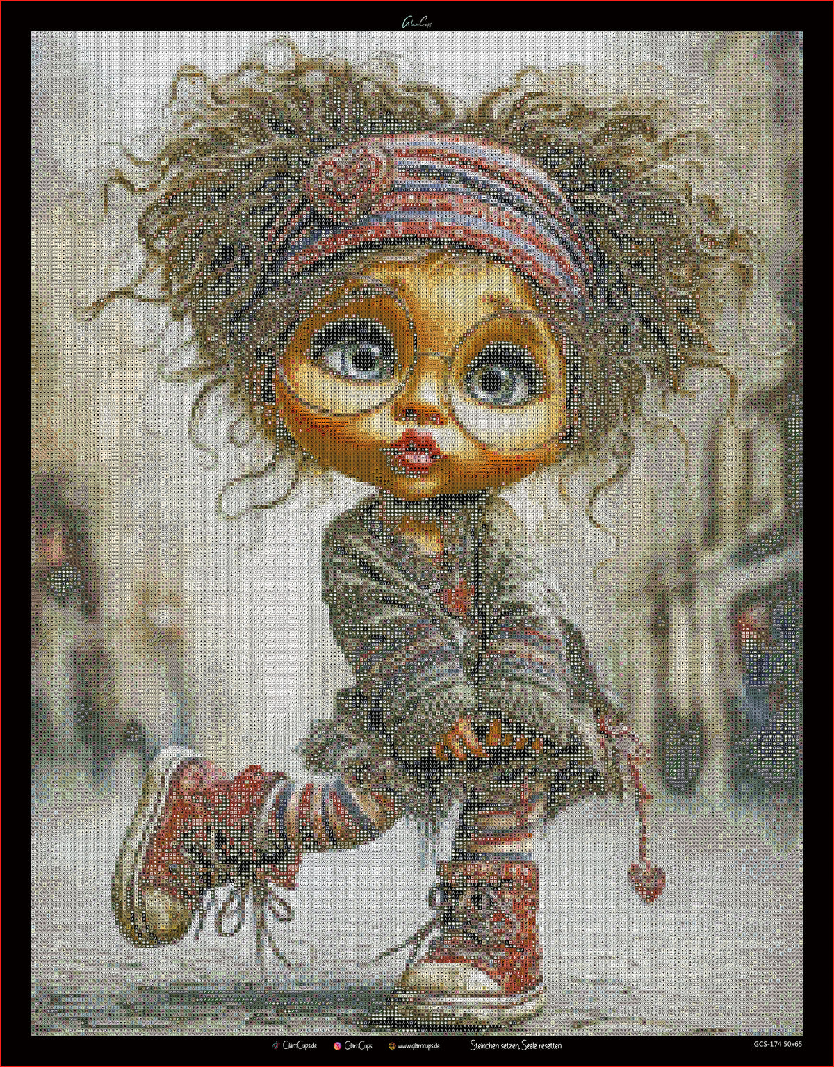Diamond Painting "Chaos Charlotte " (50x65) by Glammy