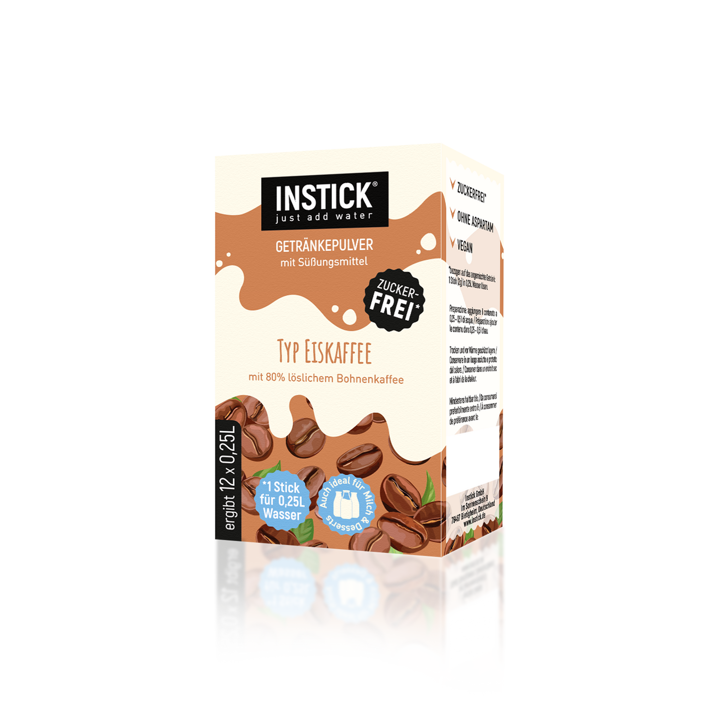 Eiskaffee für 12 x 0,25-0,5 L zuckerfreies Getränk