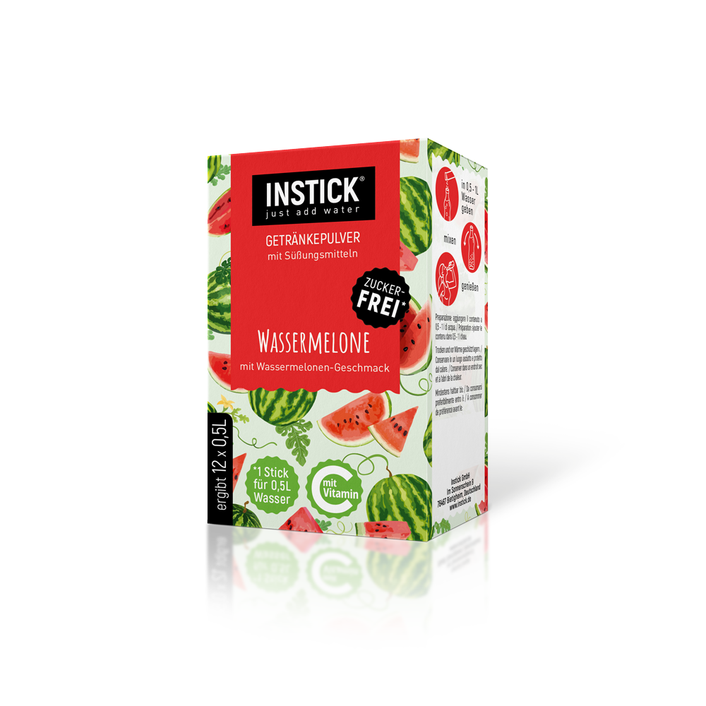 Wassermelone für 12 x 0,5 L zuckerfreies Getränk