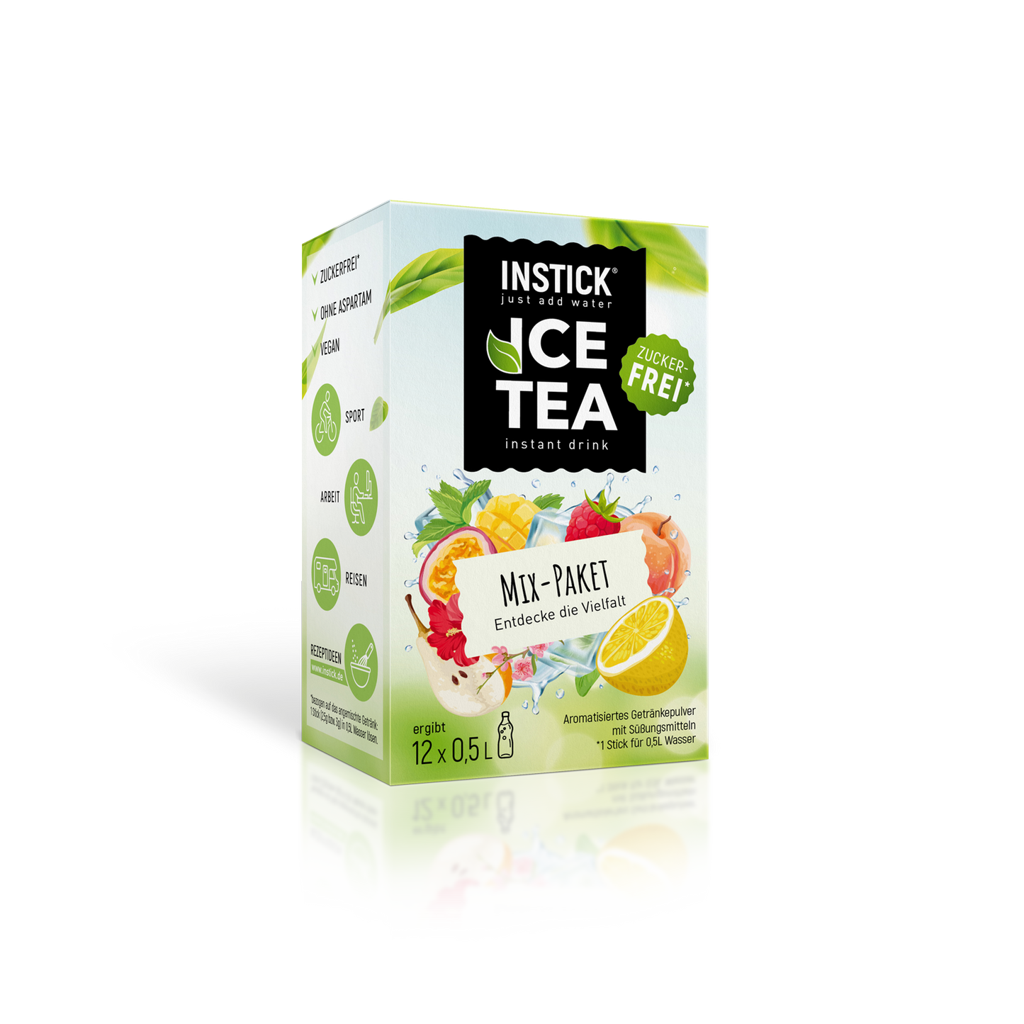 Mix-Paket Eistees für 12 x 0,5 L zuckerfreies Getränk