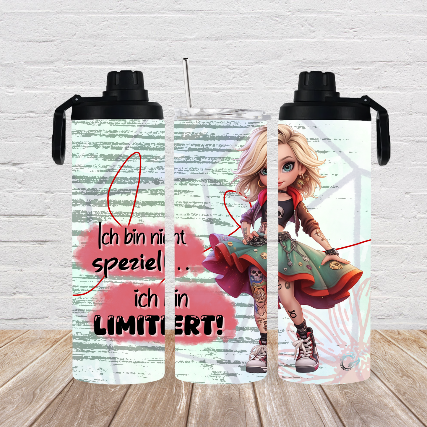 Drehverschluss 2 Deckel “ich bin Einzigartig“