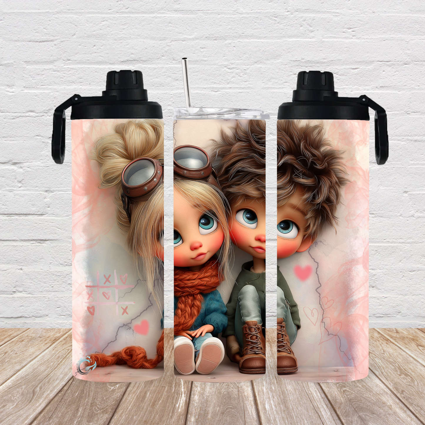 Drehverschluss 2 Deckel “ Mia&Max“