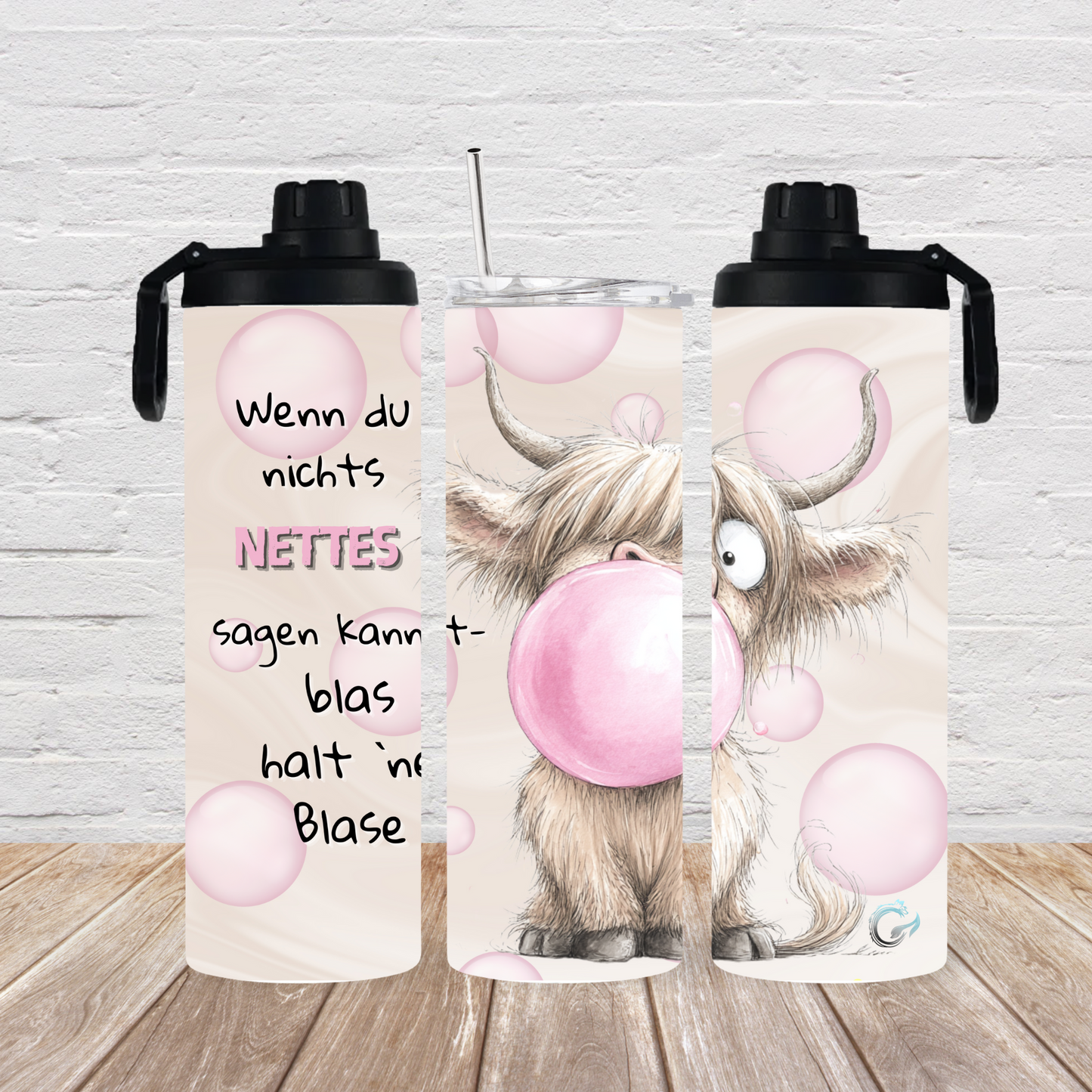 Drehverschluss 2 Deckel “blas halt ˋne Blase“