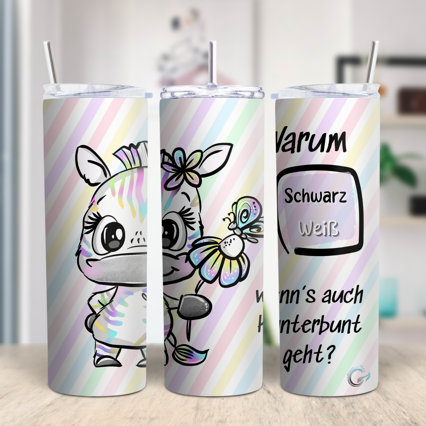 ThermoCup „ Regenbogen, Zebra“