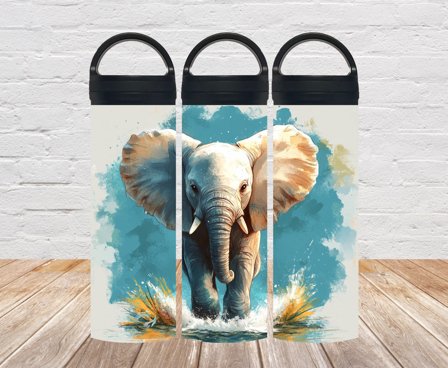 „Sprinting Elefant“ Thermosflasche 500ml / 700ml