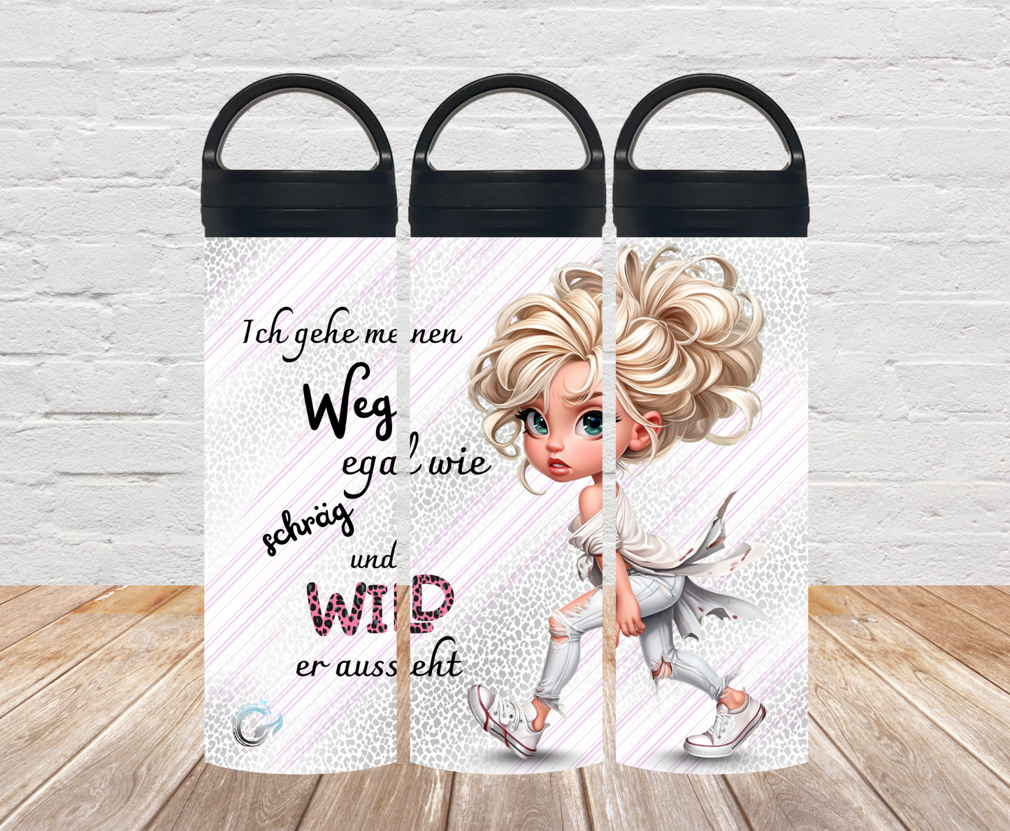 „Schräg und Wild“ Thermosflasche 500ml / 700ml