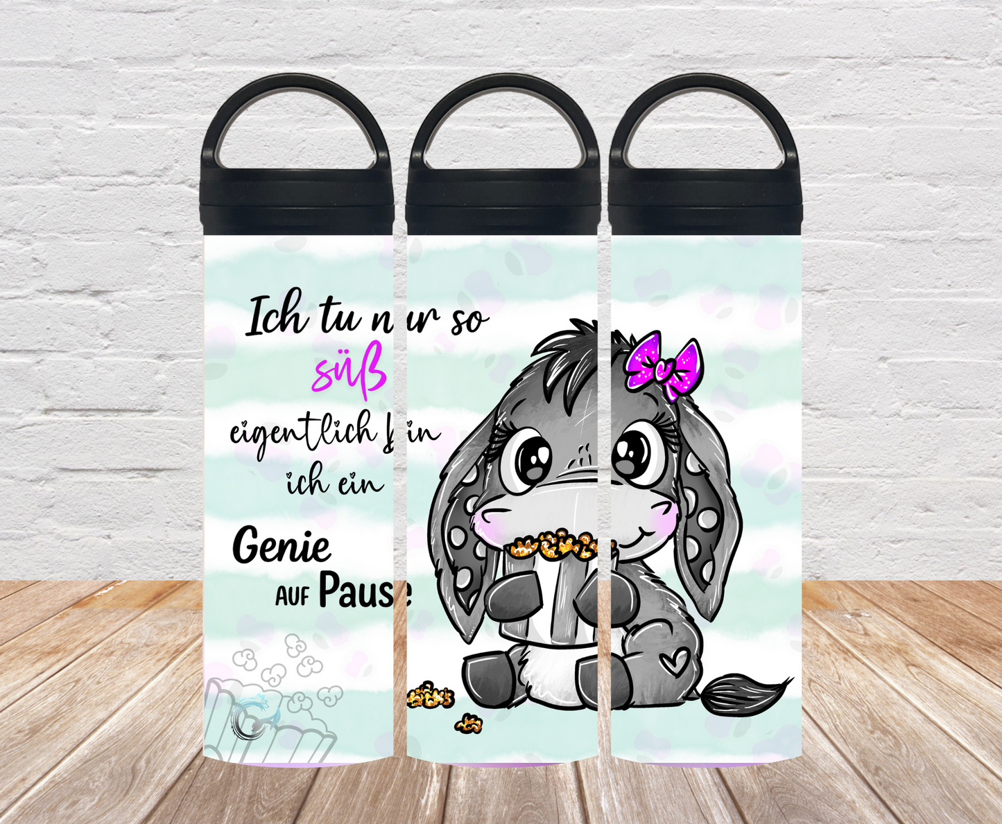 "Esel- Genie auf Pause" Thermosflasche