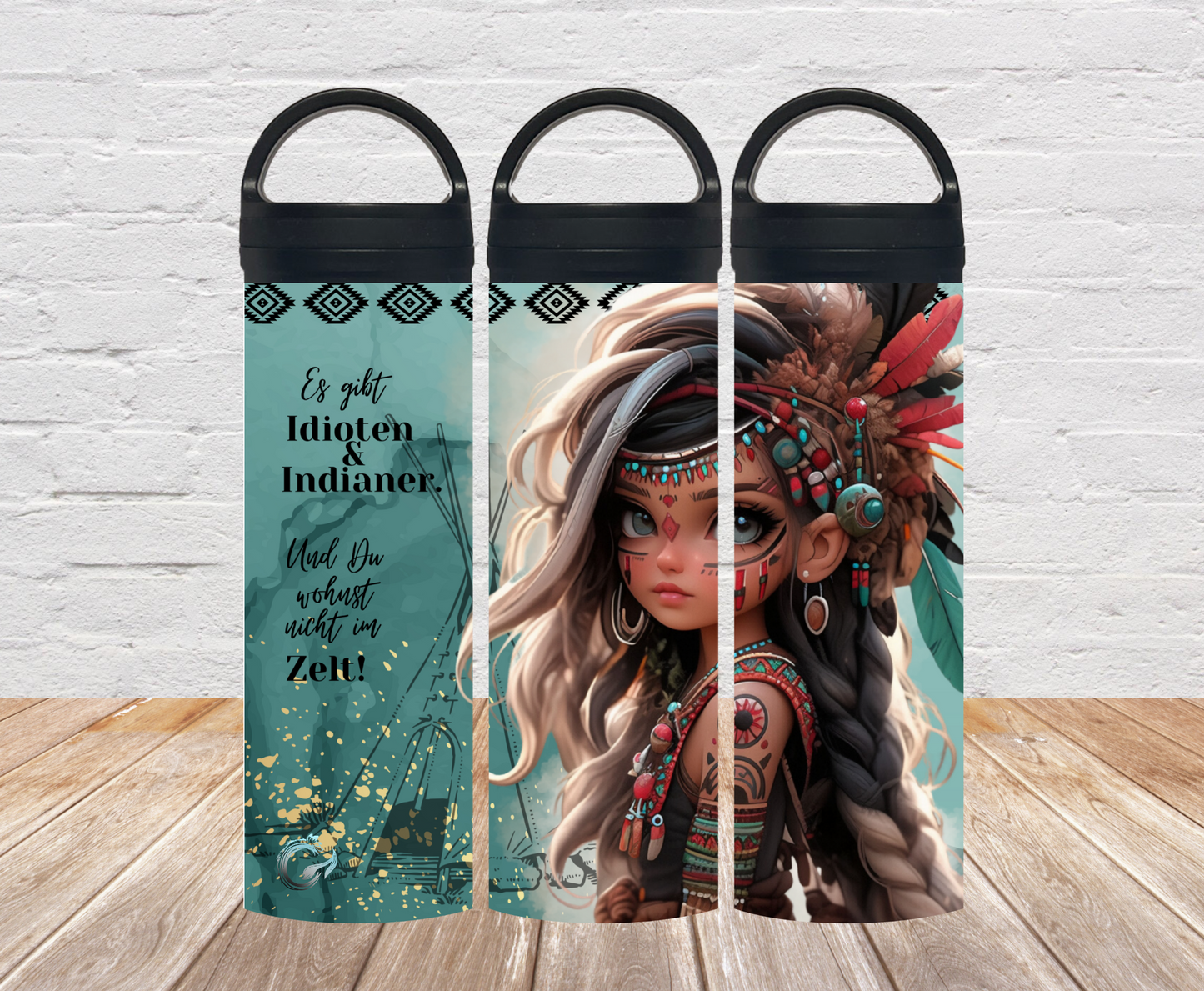 “Nativ American by Trible C Design“ Thermosflasche 500ml / 700m)